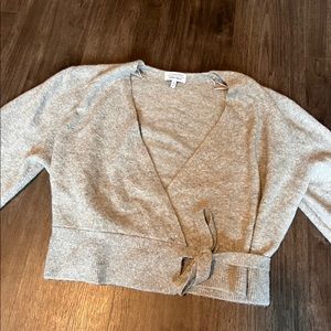 &Other Stories Grey Wrap Sweater M